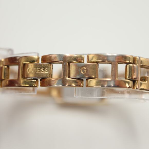 Guess Womens Gold Tone Rectangle 18mm Watch G Link Bracelet w New Battery - Picture 12 of 15